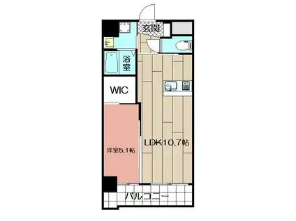 VERDE TOBATA(1LDK/3階)の間取り写真