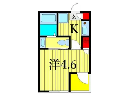 アークス南千住(1K/3階)の間取り写真