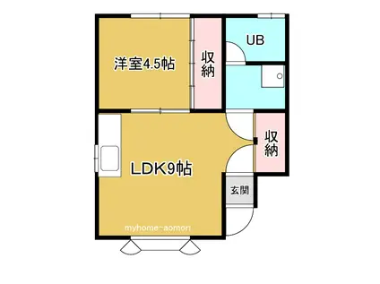 五番館C(1LDK/1階)の間取り写真