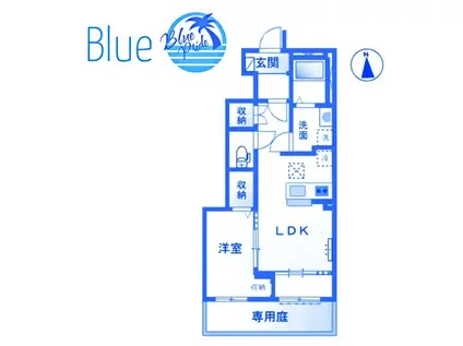 柳島アパートA計画(1LDK/1階)の間取り写真