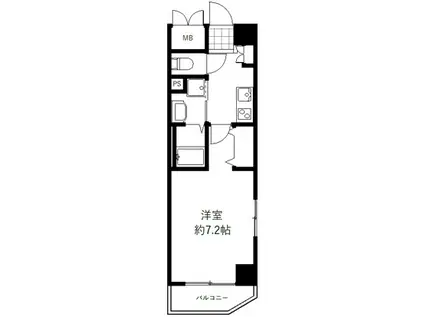 MDM芝公園(1K/3階)の間取り写真