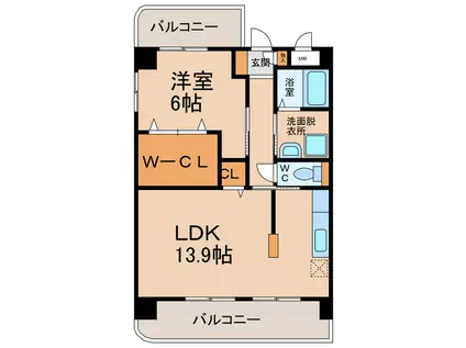 ストーンフィールド(1LDK/3階)の間取り写真
