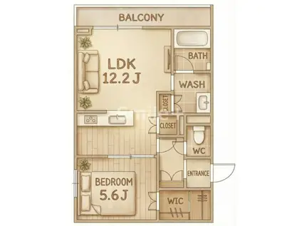 クラリティN(2LDK/3階)の間取り写真