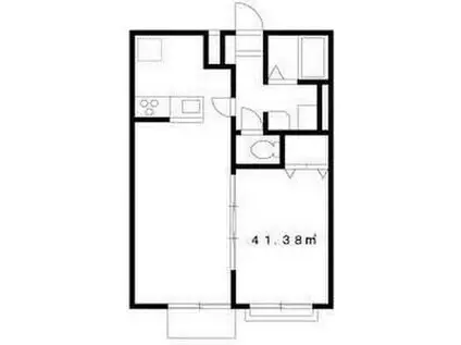 コーラルステージ等々力(1LDK/2階)の間取り写真