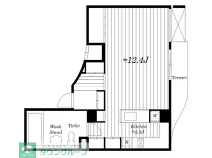 グリーングラス元代々木(ワンルーム/3階)の間取り写真