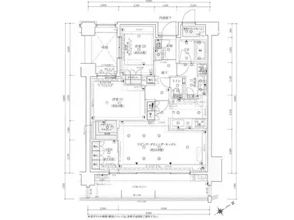 イニシア高輪プレシアスコート(2SLDK/3階)の間取り写真