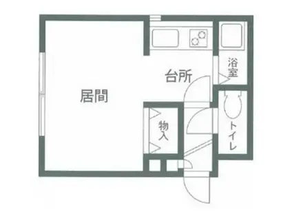JKステージ川沿(1K/2階)の間取り写真