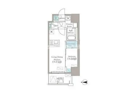 エスリードレジデンス ザ・グラン大阪ノア(1LDK/6階)の間取り写真