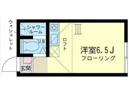 ユナイト天王町アニーレ(ワンルーム/2階)の間取り写真