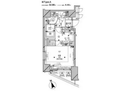メインステージ西荻窪II(1K/11階)の間取り写真