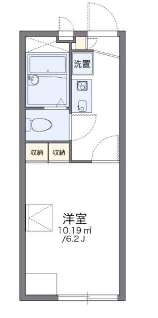 レオパレスコートアベIII(1K/2階)の間取り写真