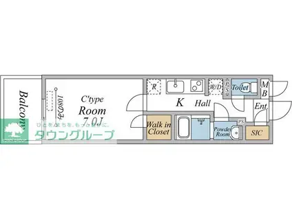 船橋市飯山満町2丁目工事(1K/1階)の間取り写真