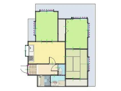 レジデンシア・モンティークロ(3LDK/4階)の間取り写真