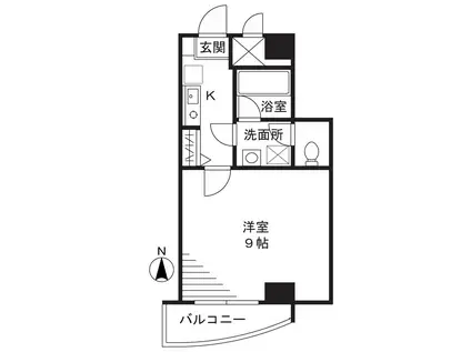 あんじゅ(1K/7階)の間取り写真