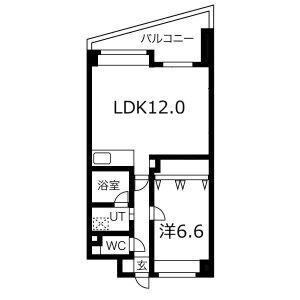シティレジデンス福島X(1LDK/5階)の間取り写真