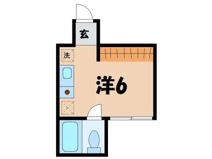 和泉ハイツ(ワンルーム/1階)の間取り写真
