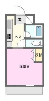 センチュリープラザ(1K/1階)の間取り写真