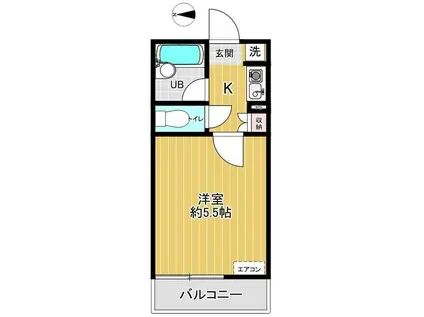 ピア中板橋(1K/3階)の間取り写真