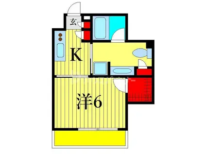 ステイシス町屋(1K/4階)の間取り写真
