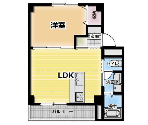 京都北山 1棟(1LDK/3階)の間取り写真