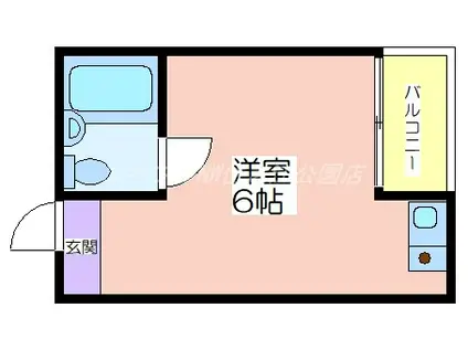 プレアール長居公園III(ワンルーム/2階)の間取り写真