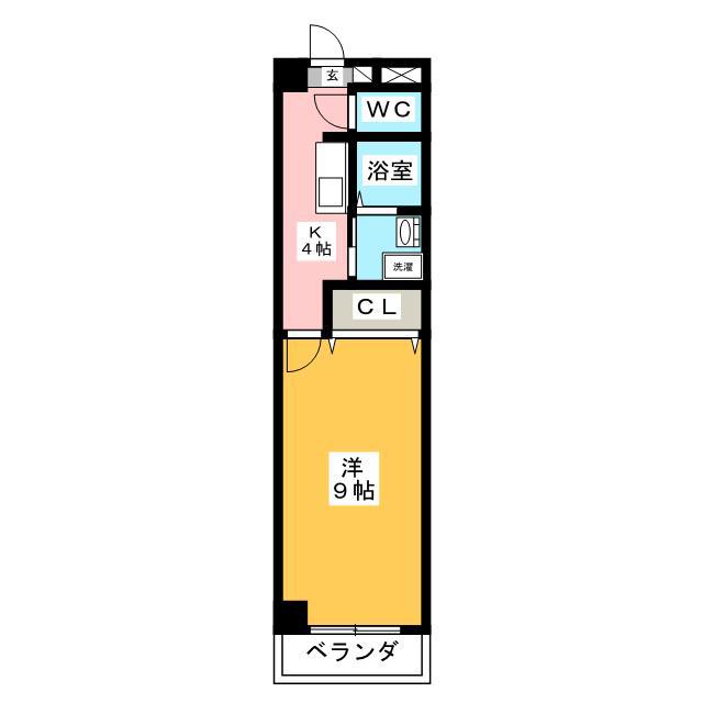 ラフィーネシャラ(1K/1階)の間取り写真