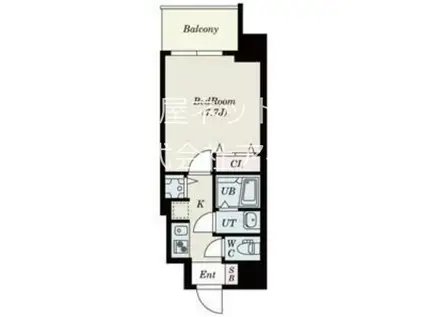 S-RESIDENCE緑橋駅前(1K/13階)の間取り写真