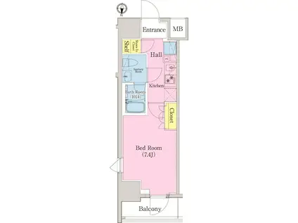 HYS 亀戸(1K/11階)の間取り写真