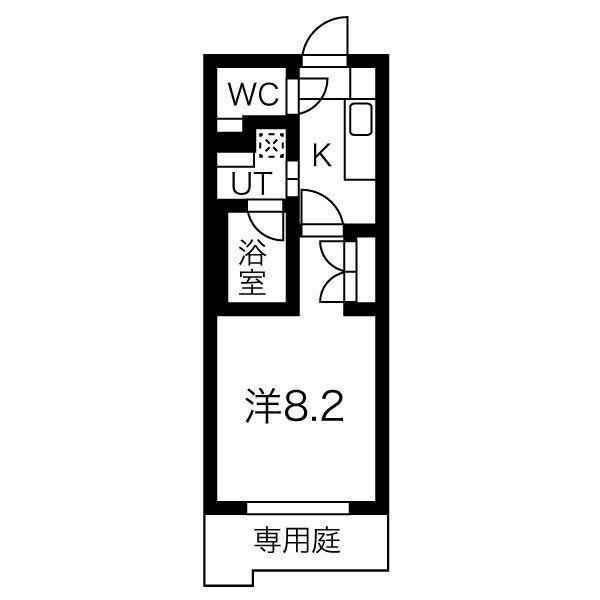 ソフィア本山(1K/5階)の間取り写真