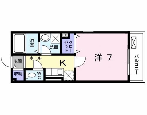 リベルタ ビラ(1K/2階)の間取り写真