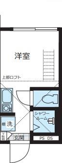 TERRACE代々木上原(ワンルーム/1階)の間取り写真
