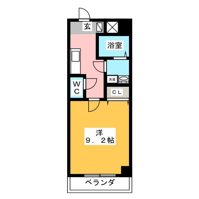 ヴィガラス永田町(1K/6階)の間取り写真
