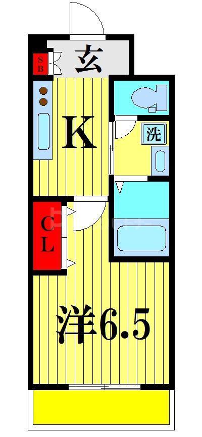BRANCHE(1K/3階)の間取り写真