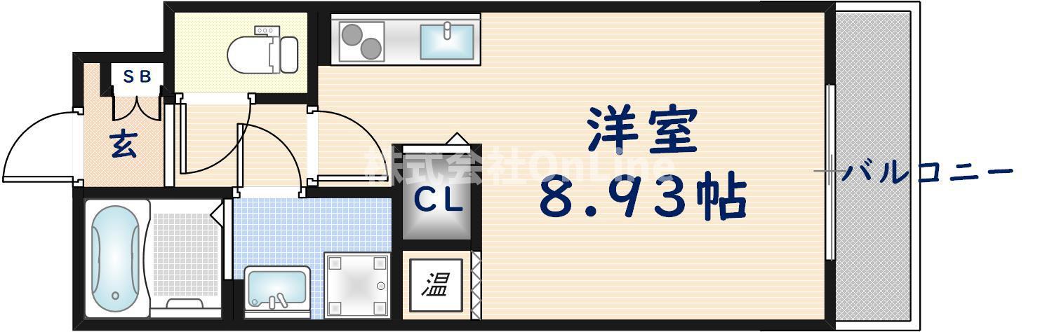 アート徳庵(1K/3階)の間取り写真