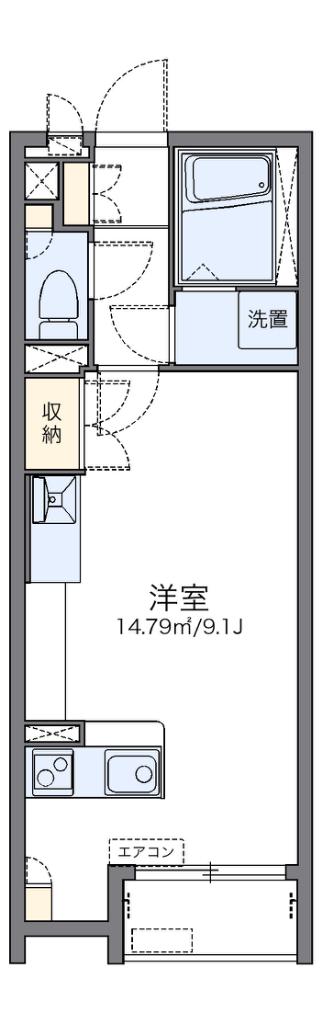 レオネクスト稲田(ワンルーム/2階)の間取り写真