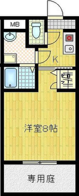 グリーンパレス66(1K/1階)の間取り写真