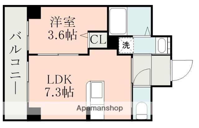 ピネータ天保山(1LDK/4階)の間取り写真