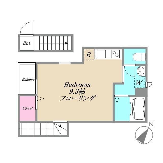 SFLAT SUGINAMI(ワンルーム/2階)の間取り写真