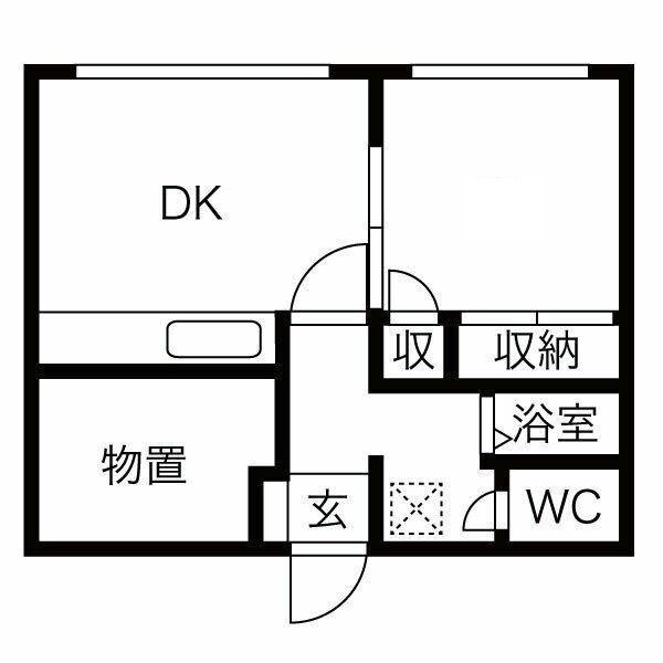 LIBERTIA(1DK/3階)の間取り写真