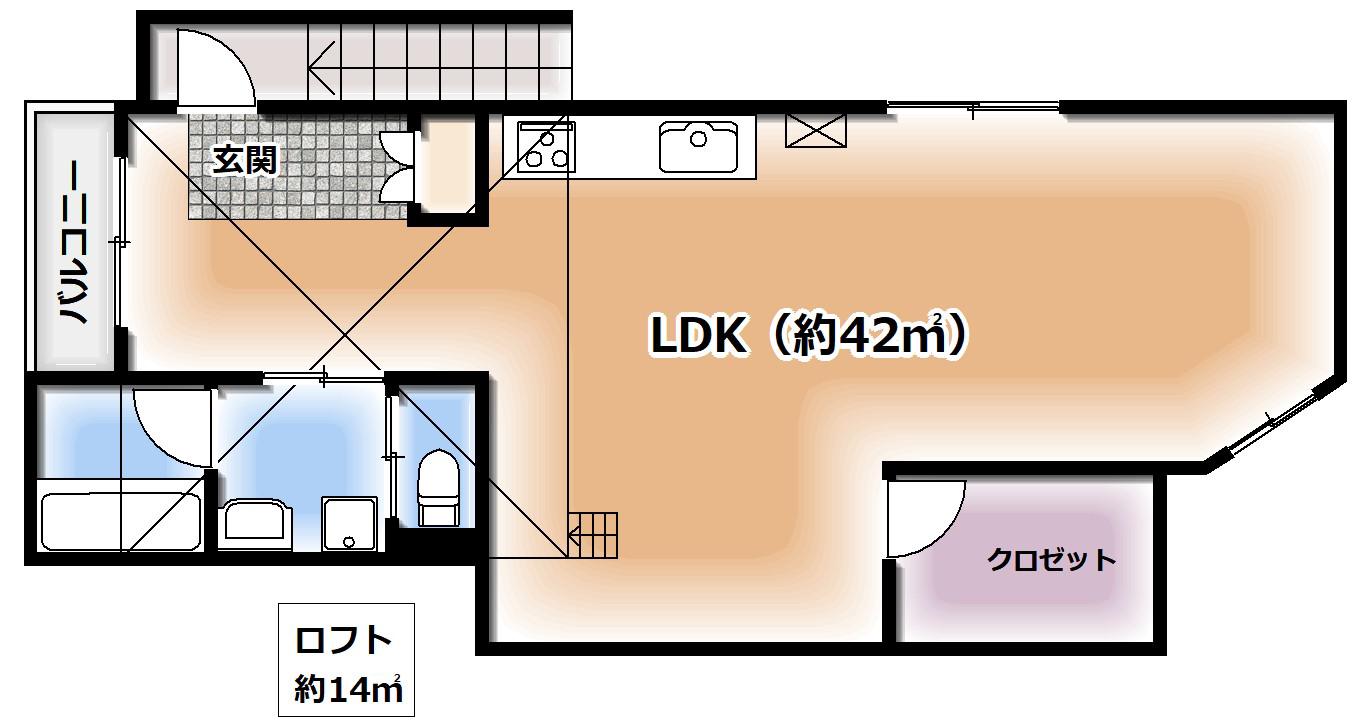 LUX SQUARE SHIMIZU(ワンルーム/3階)の間取り写真