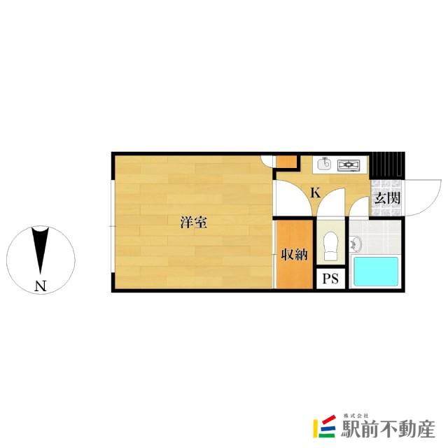 メゾンブランセ(1K/5階)の間取り写真