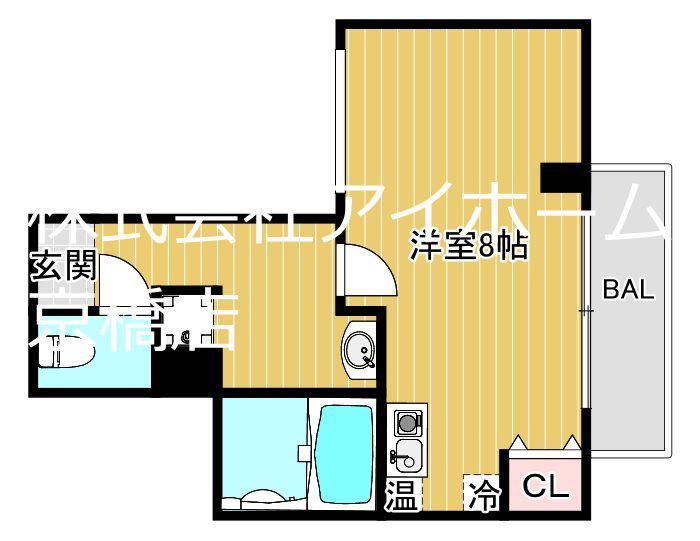 アイファースト成育(1K/5階)の間取り写真