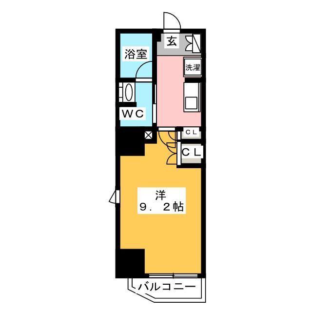 ミリアレジデンス浅草橋III(1K/4階)の間取り写真