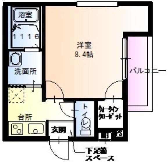 フジパレス遠里小野III番館(1K/1階)の間取り写真