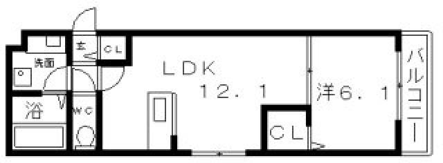 フレシールあびこ(1LDK/3階)の間取り写真