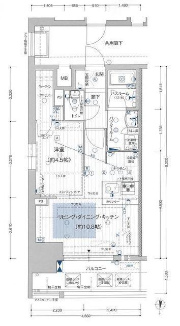 プレサンス ロジェ 丸の内 CENTRAL CASA(1LDK/7階)の間取り写真