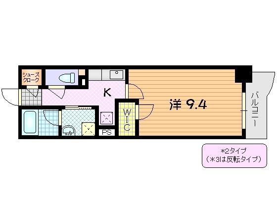 アーバンコンフォート本町通(1K/7階)の間取り写真
