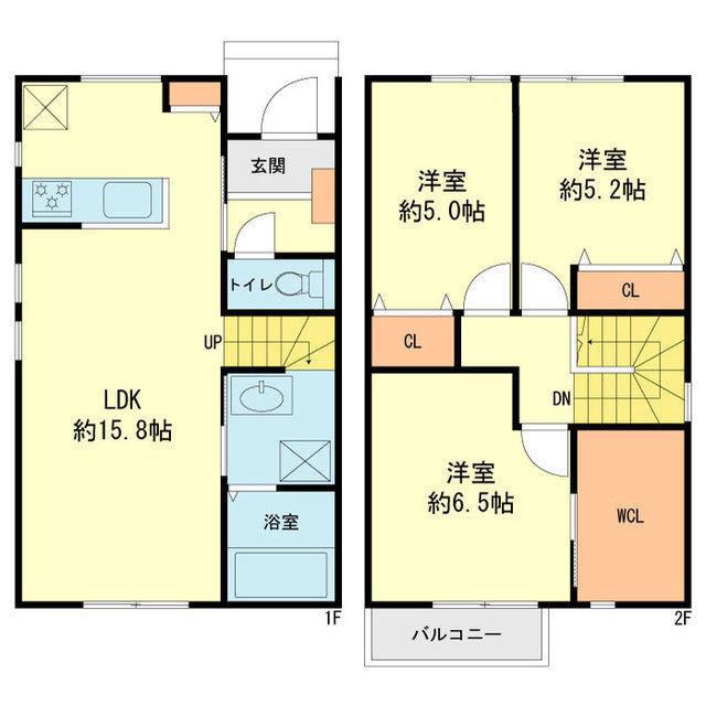 パレート春日原(3LDK/1階)の間取り写真