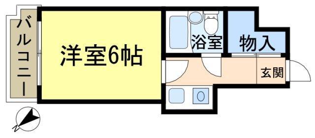 ウィンベルソロ新小岩第2(1K/1階)の間取り写真