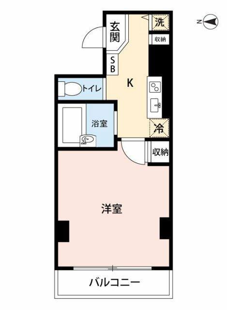 マイナビSTAYミライエ小石川マンション(1K/4階)の間取り写真